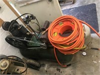 Air Compressor & Hose w/Reel