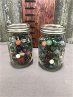 2 jars of marbles
