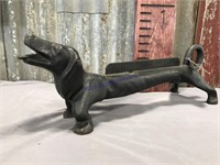 Iron dog boot scraper--22" long