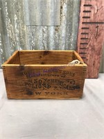 Sapolio Soap & Chemicals wood box