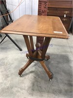 Small table on casters