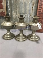 Set of 3 Aladdin lamp bases