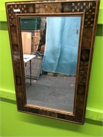 Vintage Mirror with Wooden and Gold Frame 24 x 36