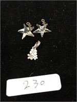 Lot 3 Jewelry Pendant Crystal Star

USA Made in