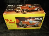 VINTAGE BATTERY OPERATED FIRE CHIEF
