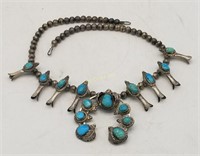 Sterling Silver & Turquoise Necklace Jewelry