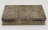 Ornate Sterling Silver Box India Hindu Design