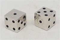 Simmons Sterling Silver Pair Of Dice