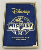 1988 Mickey 60 Years W/ You Silver Coin Disney