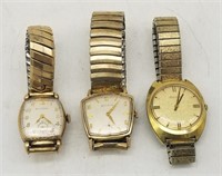 Lot Of 3 Bulova Watches