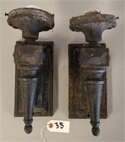 Early Cast Iron Wall Sconces