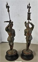 Pair of Soldier Statues