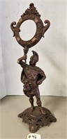 Vintage Soldier Statue/Mirror Holder