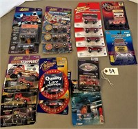 Assorted 1:64 Scale Die-Cast Cars & Trucks