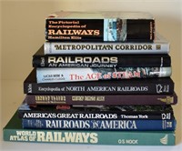 NINE RAILROAD COLLECTOR'S BOOKS