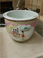 Asian flower pot