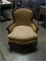 Yellow French style occasional chair