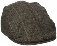 Dockers Men's Ivy Newsboy Hat, Brown, Small