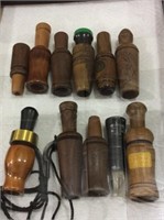 Lot of 11 Various Duck & Game Calls Including