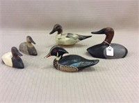 Lot of 5 Miniature & One-Third Size Decoys