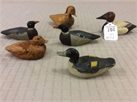 Lot of 6 Various Miniature Decoys Including