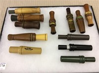 Lot of 12 Various Duck & Game Calls