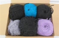 (6) Yarn Rolls, Assorted Colours