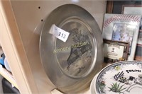 PEWTER PLATE - BARN DECORATED