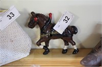 CAST IRON CLYDESDALE HORSE