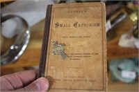 LATE 1800'S SMALL CATECHISM BOOKLET W/ CROSS -