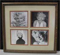 16.5" x 15" Framed Marilyn Monroe 4-Photo Collage
