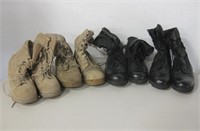 4 Pair Outdoor / Hiking / Military Leather Boots