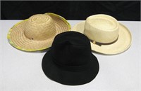 3 Country, Gardening & City Gal Hats w/ Box