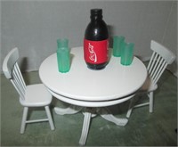 Doll House Wood Table & 2 Chairs