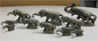 10 Graduated Opium Elephant Weight Figurines