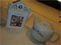 English & French Ceramic Teapots - Tallest Is 6"