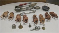 Silver Plated, Brass & Wood Items & Figurines