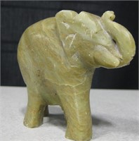 3" Tall Carved Jade Elephant