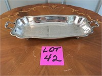 Silver Plated Footed Bread Tray