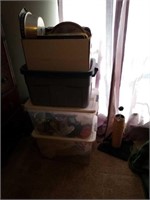 4 boxes of assorted household goods