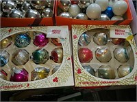 Vintage Mercury glass Christmas ornaments and