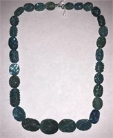 Sterling Silver And Quartz Stranded Necklace