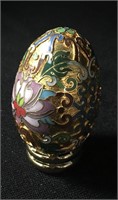 Cloisonne Egg On Stand