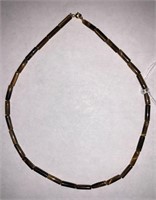 Gold Filled And Tiger's Eye Stranded Necklace