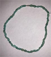 Sterling Silver And Turquoise Stranded Necklace