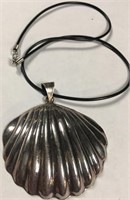 Sterling Silver Seashell Pendant Necklace