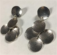 Pair Of Sterling Silver Earrings Signed Sali