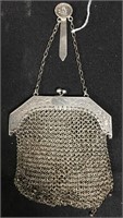 Chinese Export Silver Mesh Bag