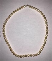 14k Gold And Pearl Strand Necklace