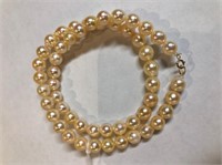 14k Gold & Pearl Strand Necklace